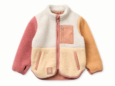 Liewood Nolan fleecejakke i farvemix med lynlås  